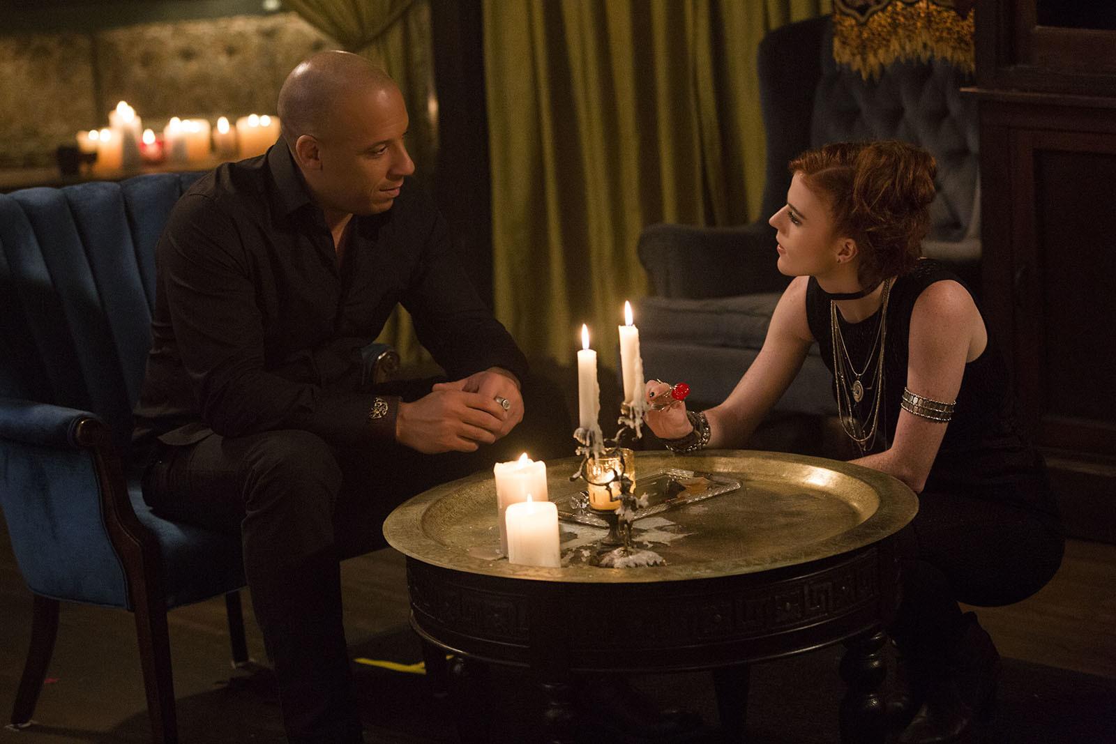 Kaulder (Vin Diesel) and Chloe (Rose Leslie) star in “The Last Witch Hunter.” PHOTO COURTESY SCOTT GARFIELD