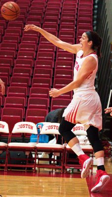 Sophie Beaudry scored a career-high 27 points in BU's last meeting with American. PHOTO BY JOHN KAVOURIS/ DAILY FREE PRESS STAFF