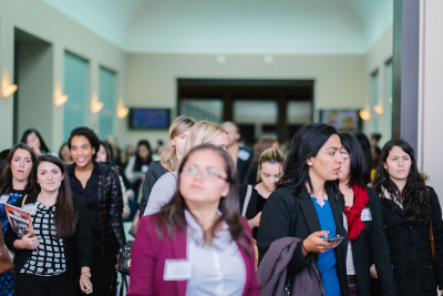 The 11th annual Intercollegiate Business Convention hosted by Harvard Undergraduate Women in Business was held on Saturday at Hynes Convention Center. PHOTO BY BRIAN SONG/DAILY FREE PRESS STAFF