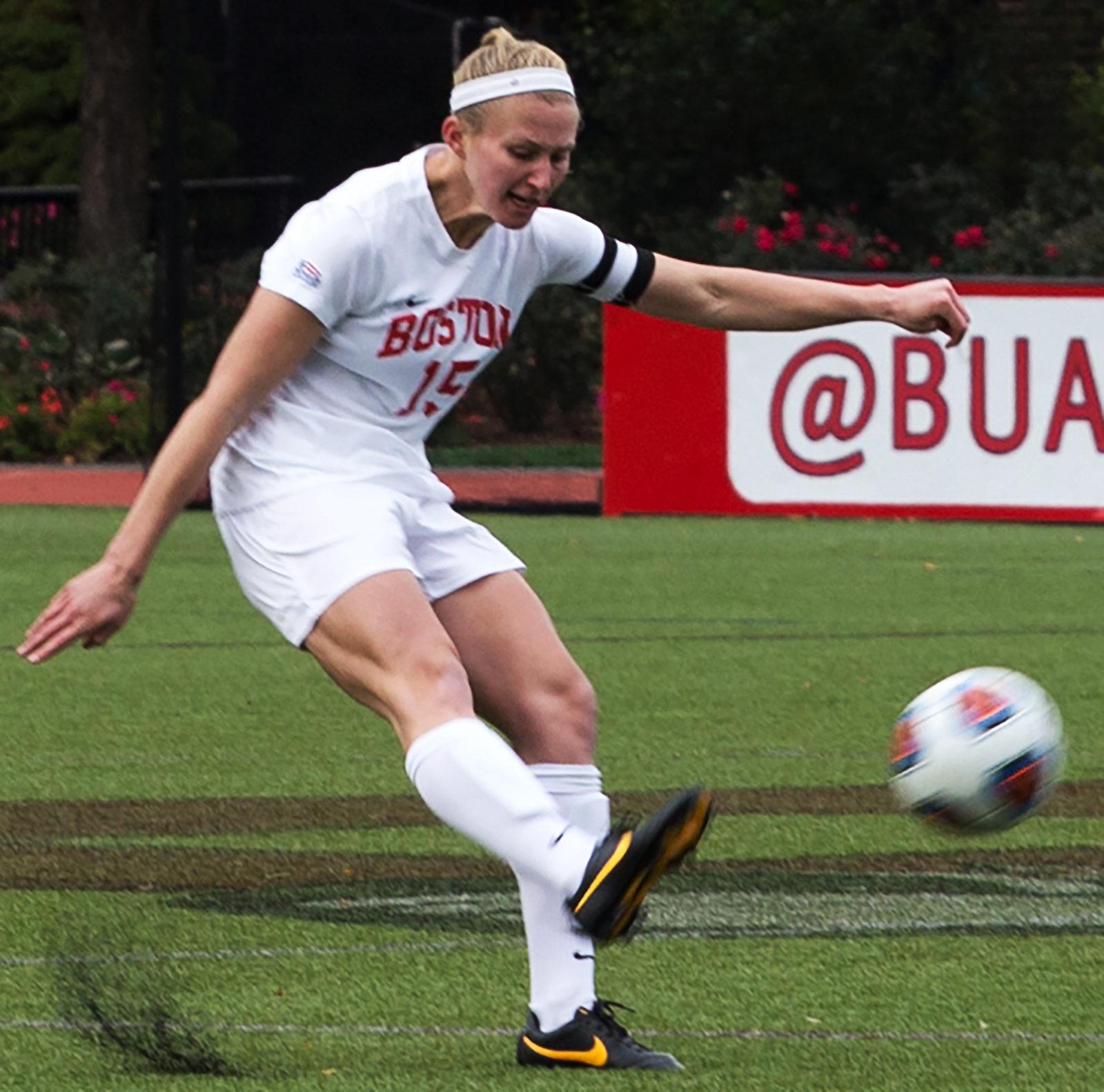 Graduate student Bloznalis will look to help her team continue their hot streak.PHOTO BY KELSEY CRONIN/ DAILY FREE PRESS STAFF