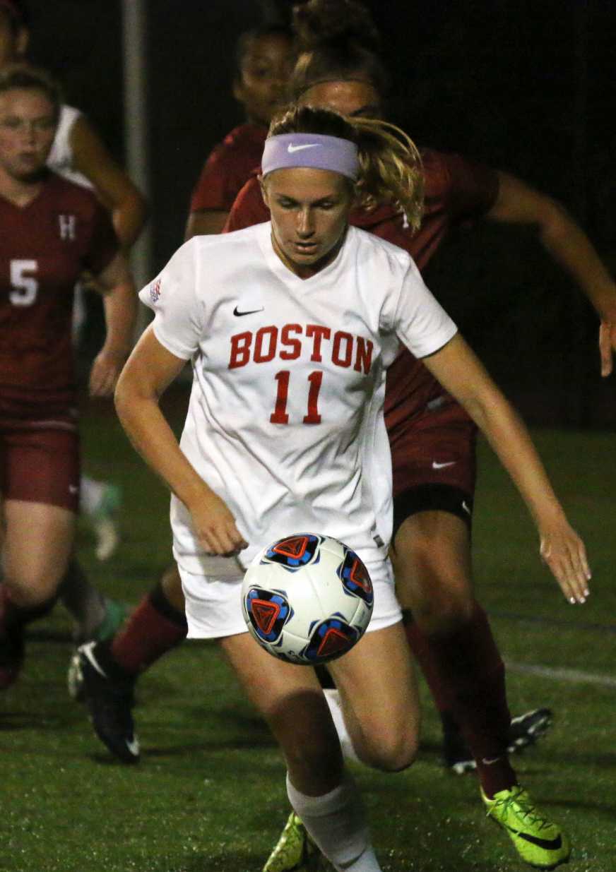 Senior Libby Closson clocked 85 minutes in Sunday's double overtime game against Dartmouth. PHOTO BY BETSEY GOLDWASSER/ DFP FILE PHOTO