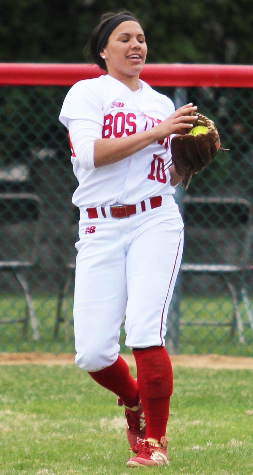 Moriah Connolly leads a high-powered BU offense with a .352 batting average and 16 stolen bases in her senior season. PHOTO BY ALEXANDRA WIMLEY/ DAILY FREE PRESS STAFF