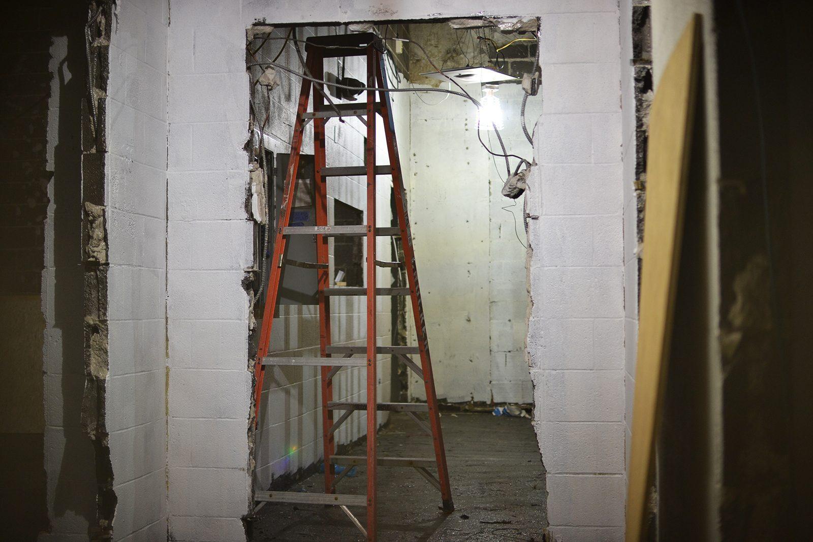 The new studio for Boston University's student-run radio station WTBU is set to open in the fall, following the temporary relocation of the studio to the College of Communication's basement. PHOTO BY CHLOE GRINBERG/ DAILY FREE PRESS STAFF