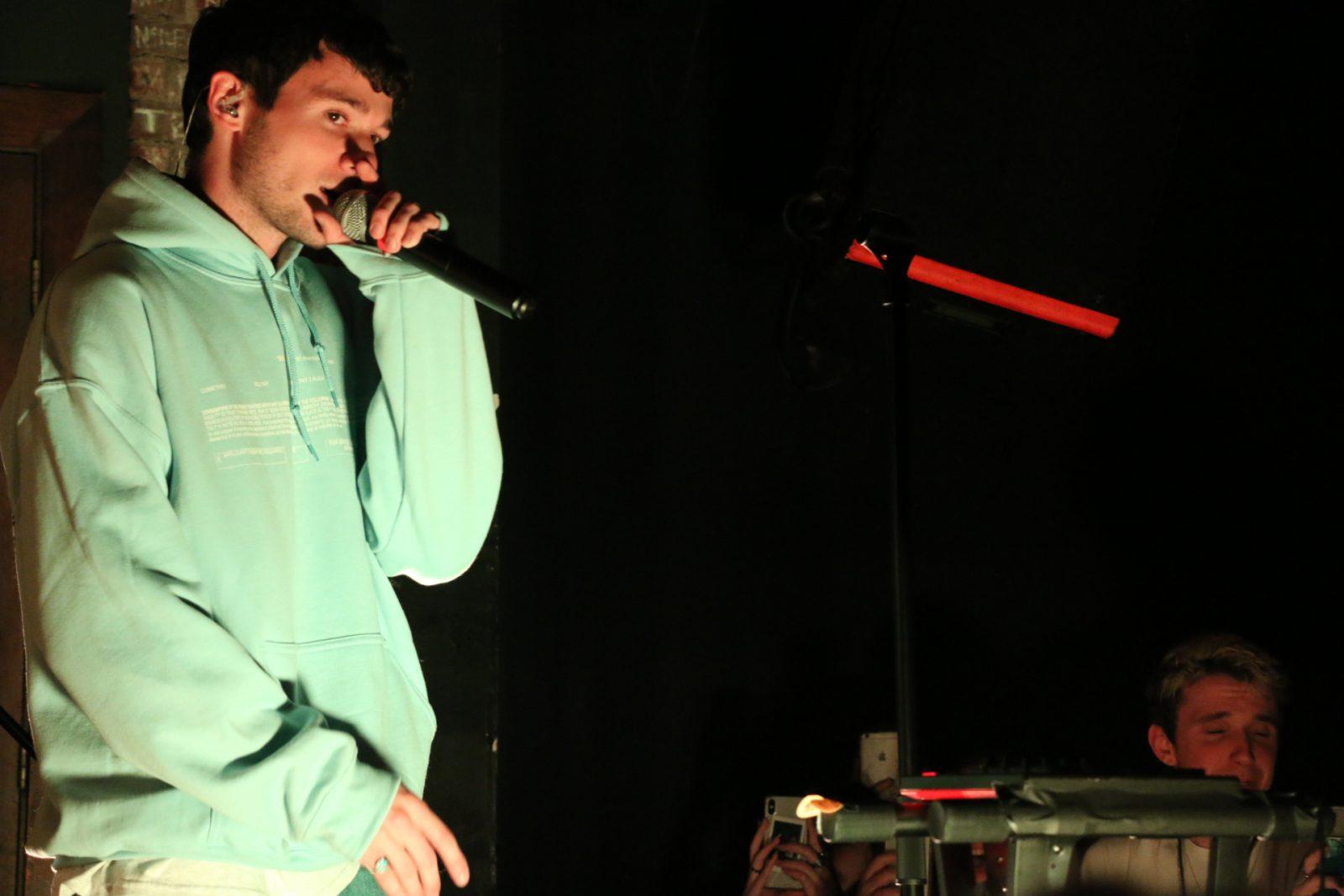Jeremy Zucker performs at the Great Scott in Allston Monday. ERIN TSANG/ DAILY FREE PRESS STAFF